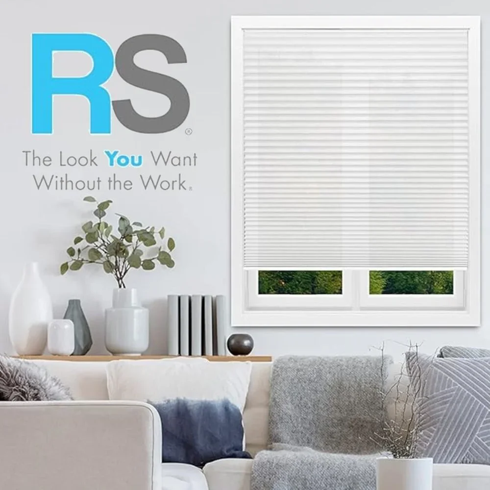REDI SHADE Easy Lift Cordless Pleated Fabric Shade NEW